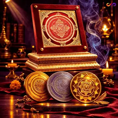 Lalitha Kanak Chakra + Akshay Kuber Vajra + Abhay Kuber Vajra + Rajlakshami Swarn Yantra